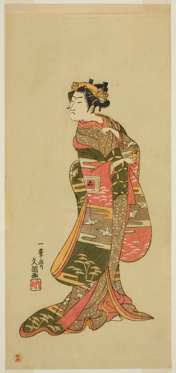Skuespilleren Ichikawa Benzo i en uidentifisert rolle av Ippitsusai Bunchō