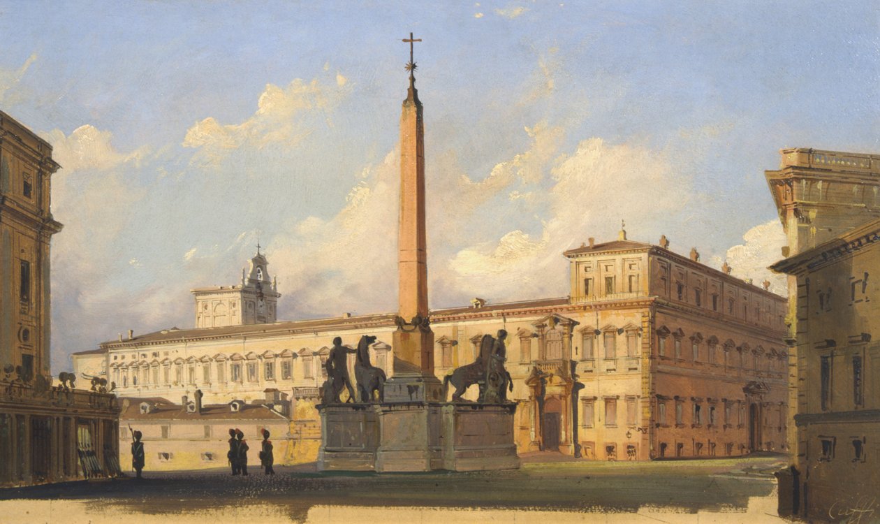 Quirinalplassen, 1847 av Ippolito Caffi