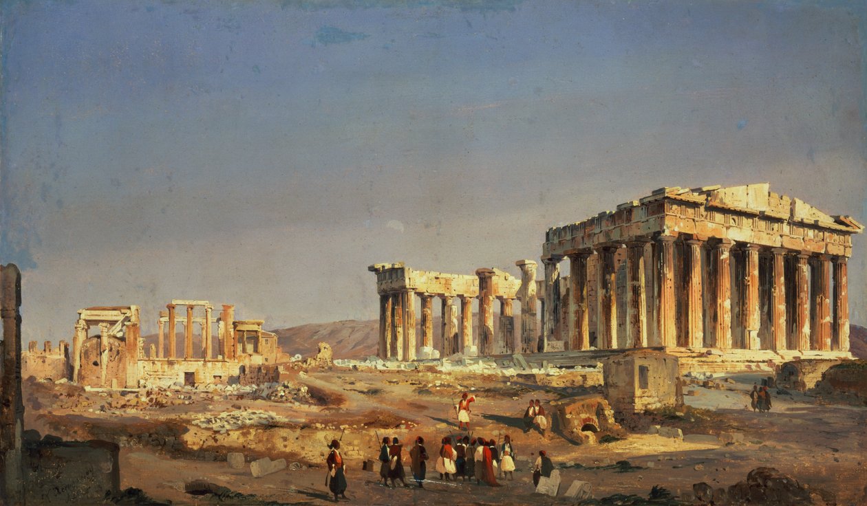 Parthenon, 1863 av Ippolito Caffi