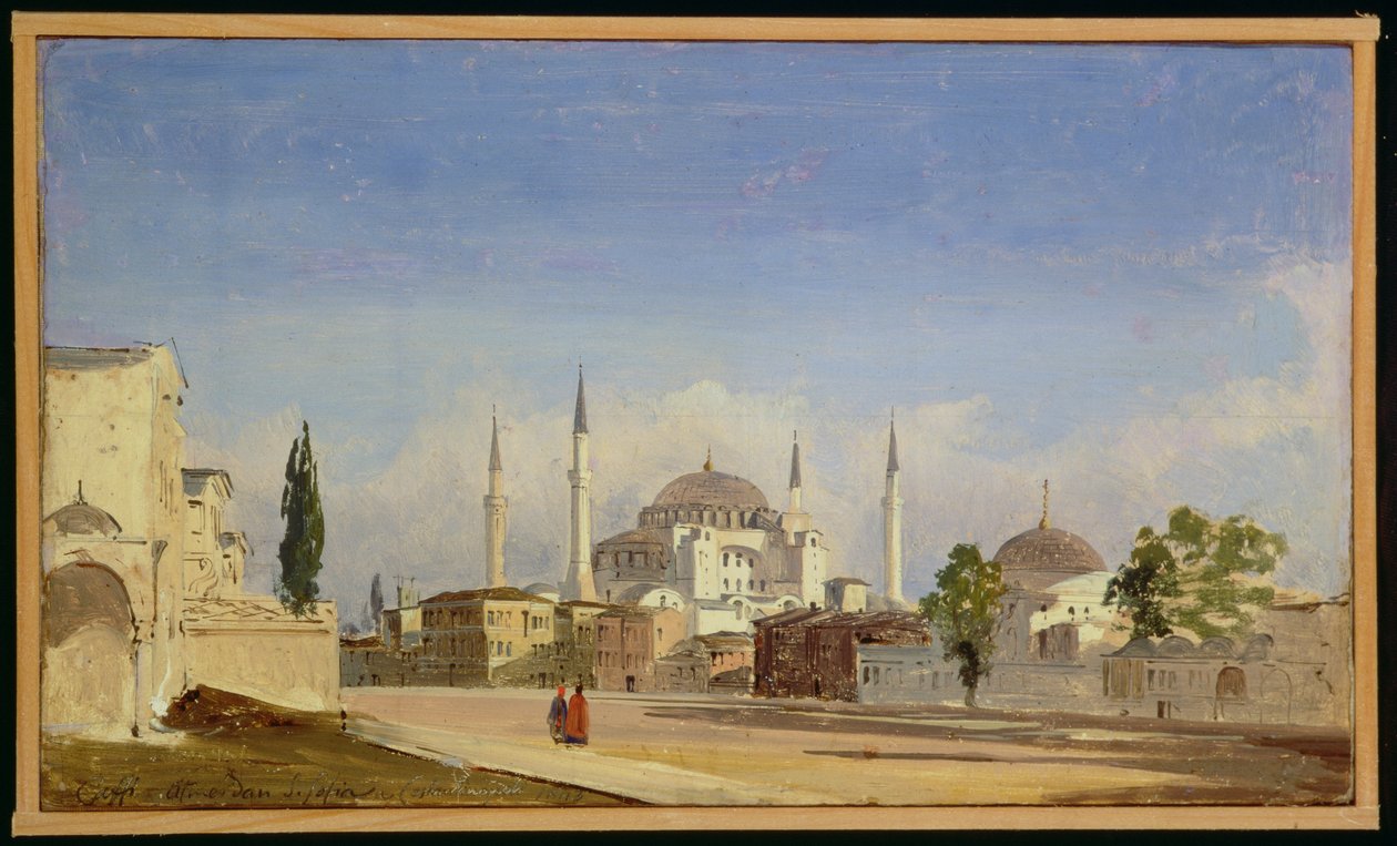 Hagia Sophia, Konstantinopel, 1843 av Ippolito Caffi