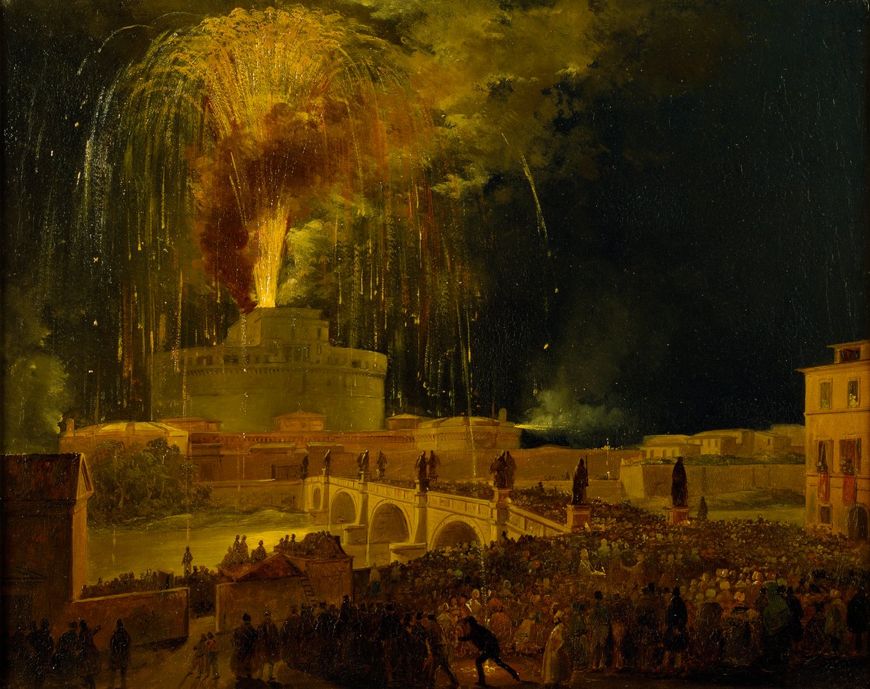 La Girandola: Fyrverkeri på Castel Sant