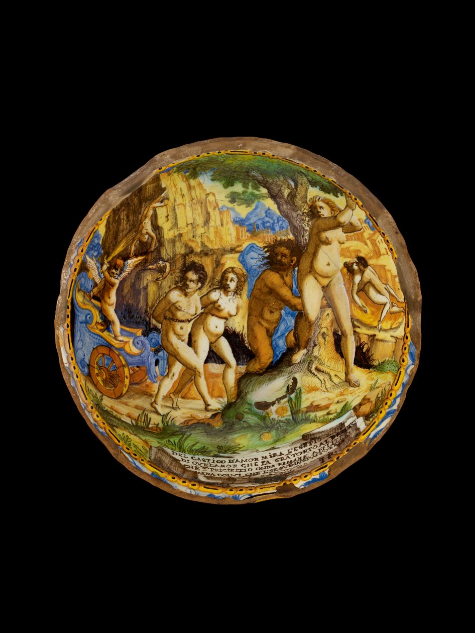 Skål med kjærlighetens straff, c1660-1670 av Ippolito Rombaldoni