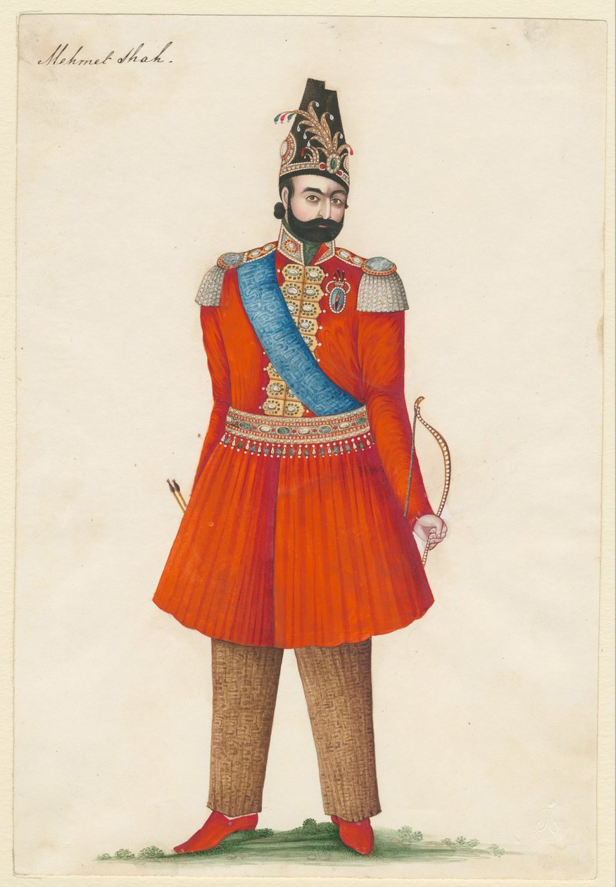 Mohammad Shah Qajar 1808-1848, konge av Persia, 1835 av Iranian Master