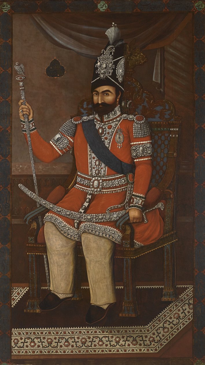 Portrett av Mohammad Shah Kajar 1910-18 av Iranian Master