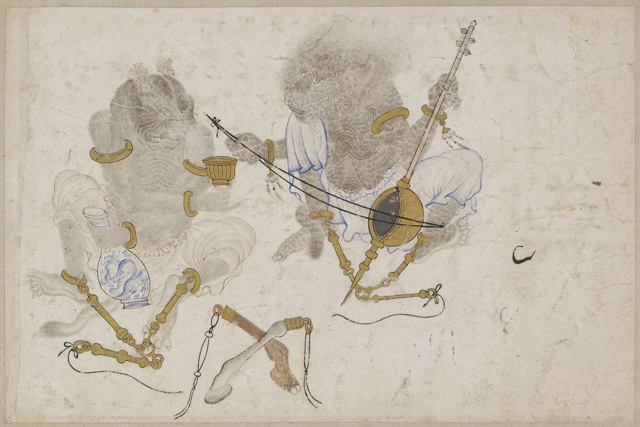 To demoner, lenket, 1400-tallet av Iranian Master
