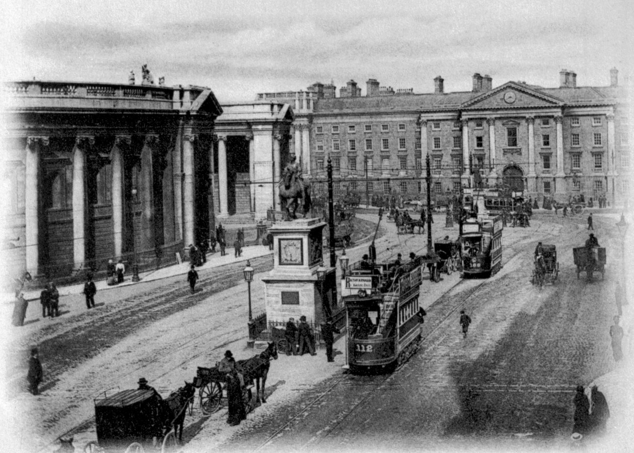 College Green, Dublin, ca. 1900 av Irish Photographer
