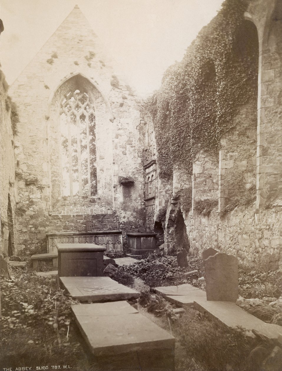 Ruinene av Sligo Abbey (sepia-bilde) av Irish Photographer