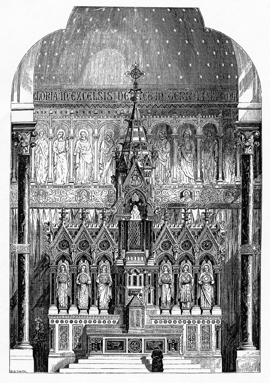 Høyalteret til St Alphonsus Liguori, Limerick, Irland, illustrasjon fra 