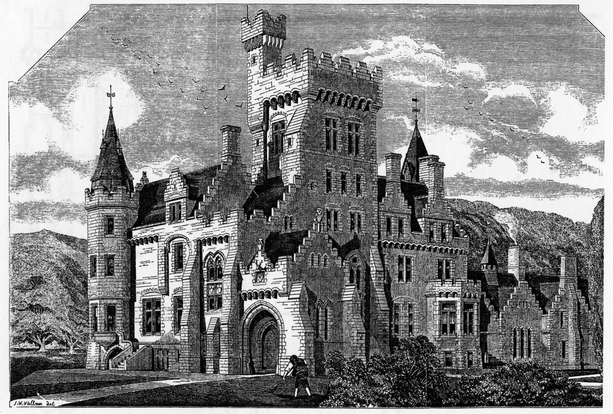 Humewood Castle, Co. Wicklow, illustrasjon fra 