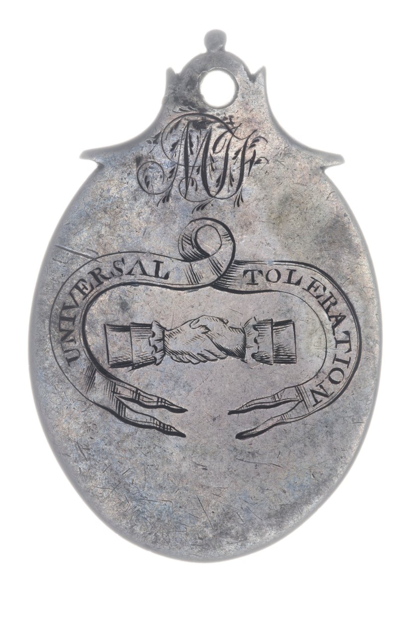 Pass til St Patrick's Club, ca. 1800 (sølv) av Irish School