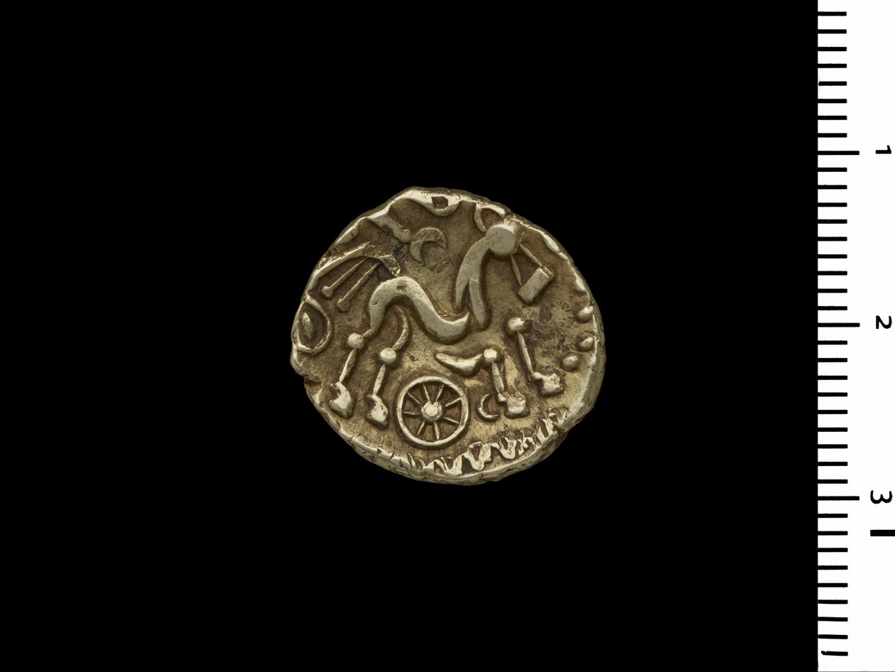 Mynt fra Henley Hoard, ca. 50 f.Kr. (gull) av Iron Age