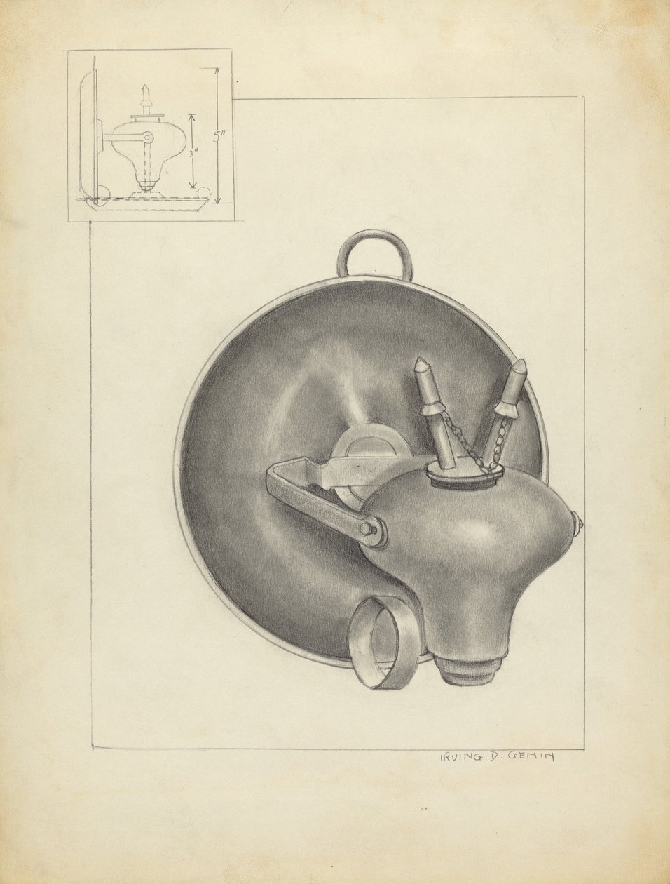 Lampe av Irving D. Genin