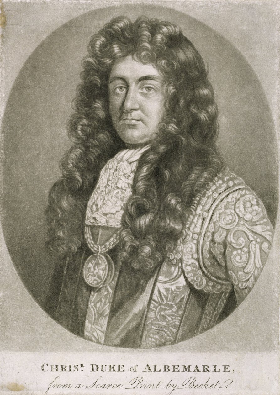 Christopher Monck, andre hertug av Albemarle (1653-88) av Isaac Becket
