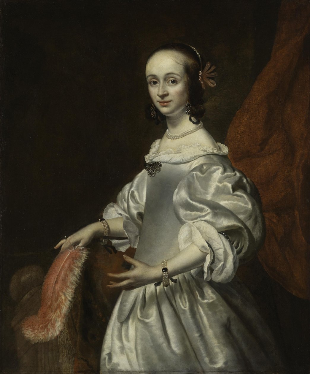 Portrett av en ung dame av Isaac Luttichuys