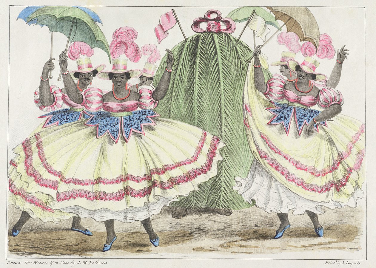 Red-Set Girls and Jack-in-the-Green, plate 2 fra 