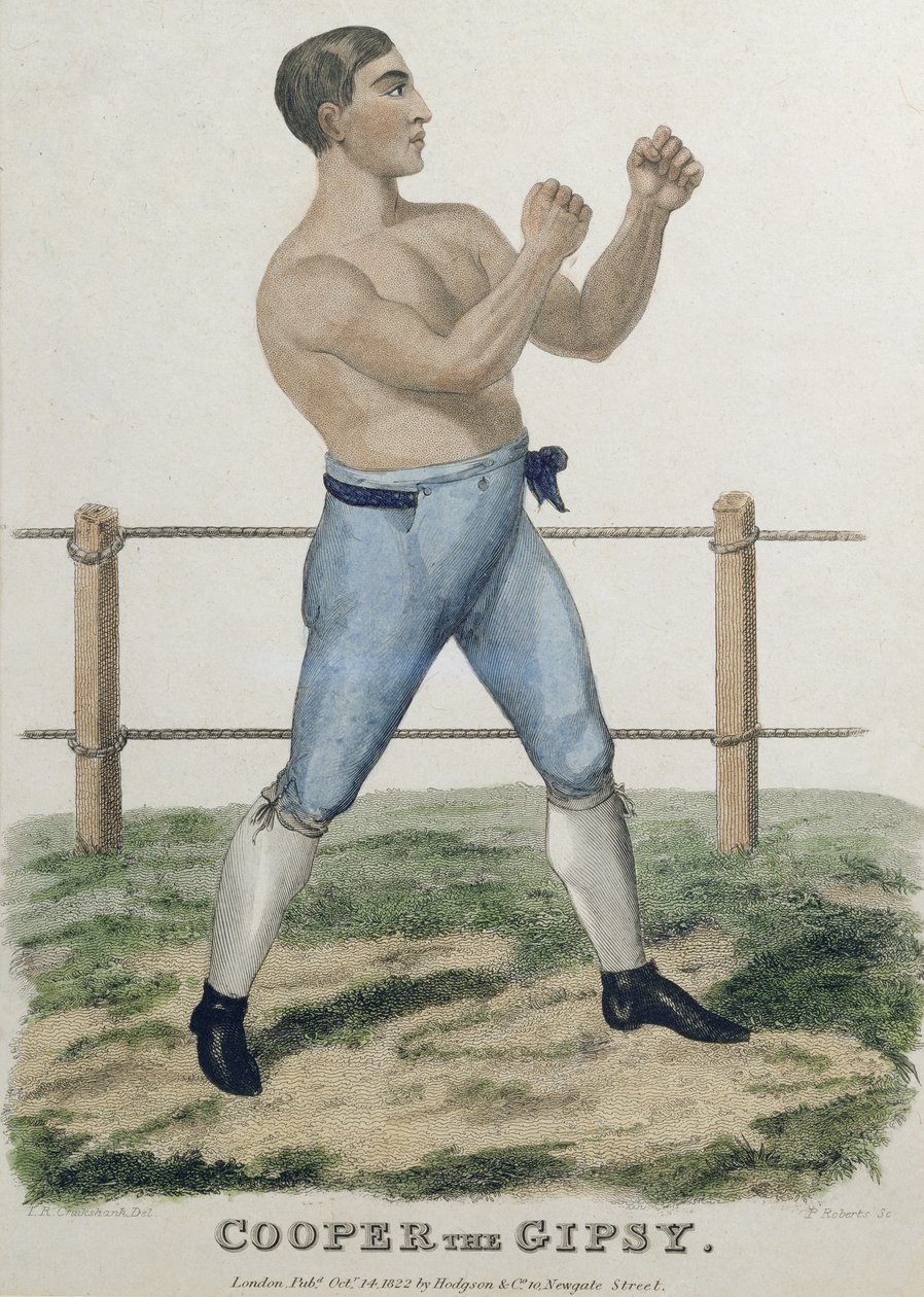 Cooper the Gipsy, gravert av P. Roberts, utgitt 1822 av Isaac Robert Cruikshank