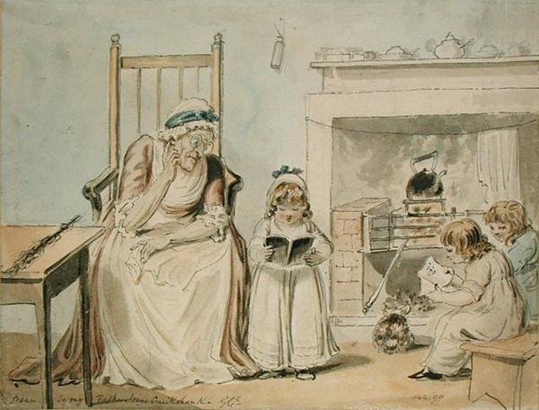 En Dame-skole av Isaac Cruikshank