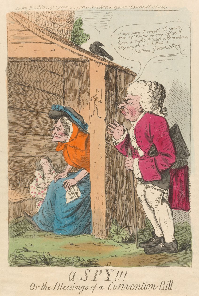 Ein Spion!!! oder die Segnungen eines Konventionsgesetzes av Isaac Cruikshank