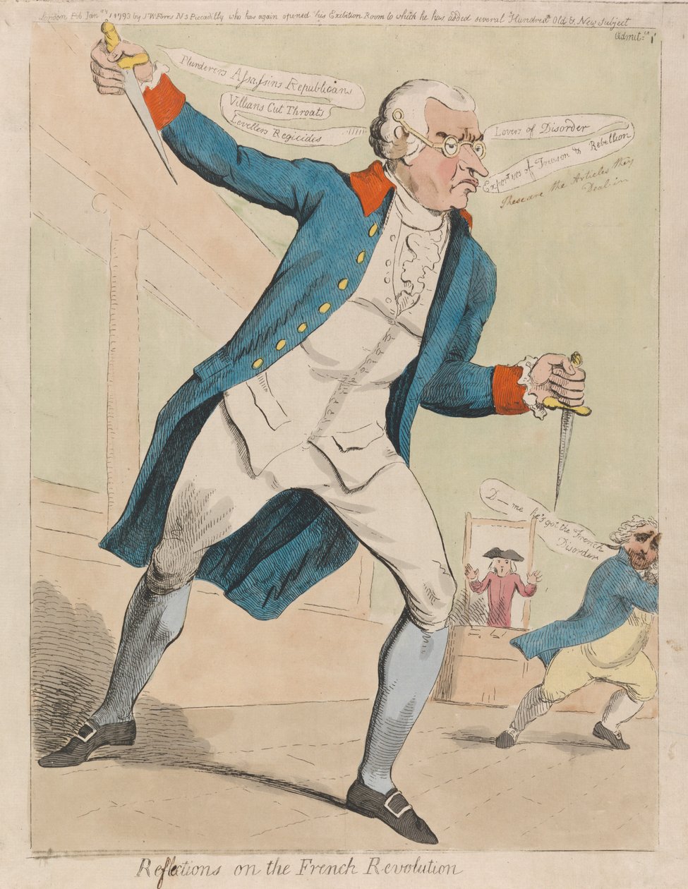 Betraktninger om den franske revolusjonen av Isaac Cruikshank