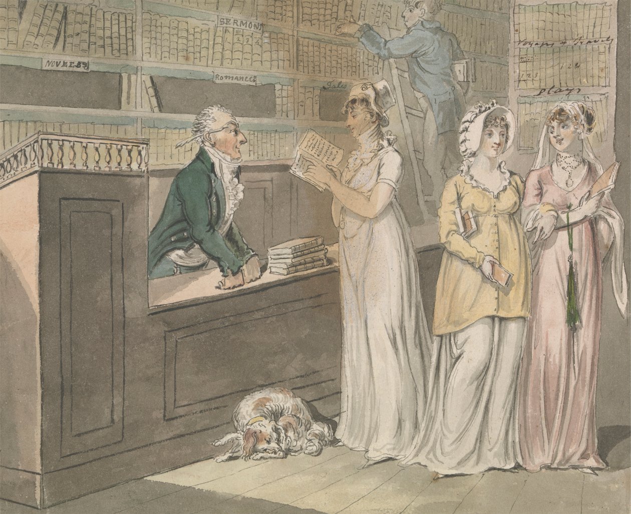 Utlånsbiblioteket av Isaac Cruikshank