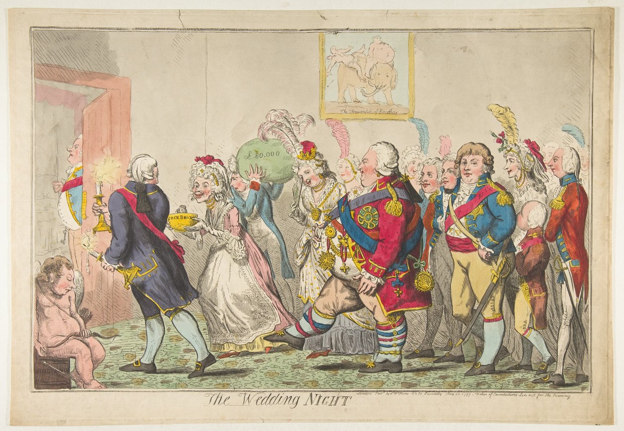 Bryllupsnatten, 20. mai 1797. av Isaac Cruikshank