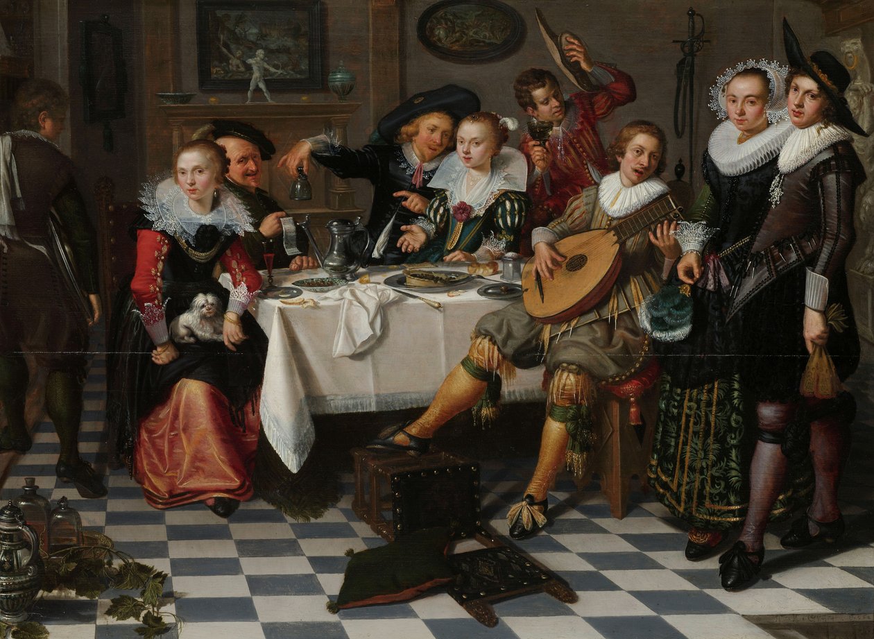 Merry Company, 1629 av Isaac Elias