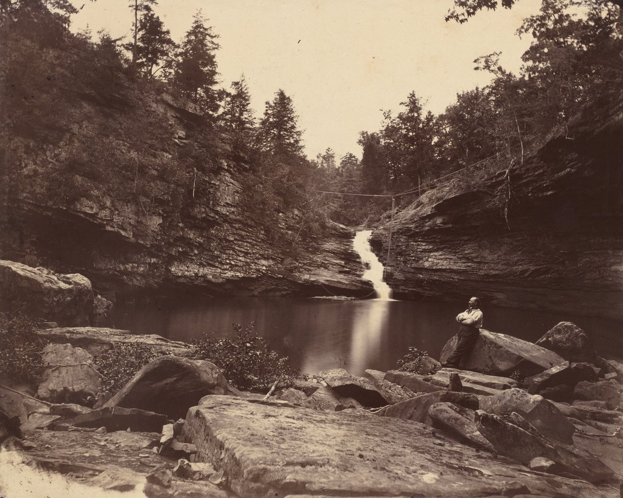 Lula Lake, Lookout Mountain, Georgia, 1864-1865. av Isaac H. Bonsall