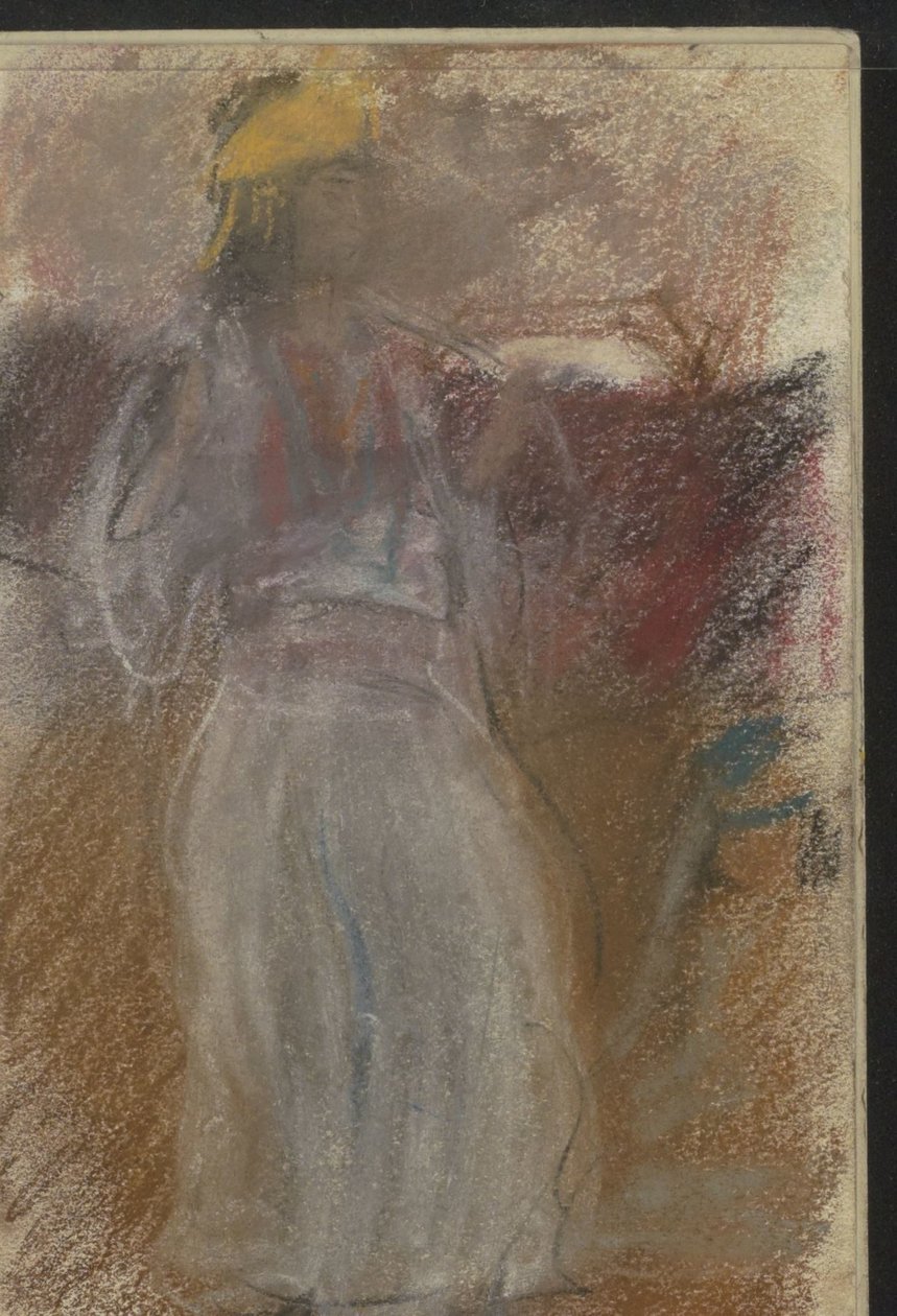 Stående kvinne i orientalske klær av Isaac Israels