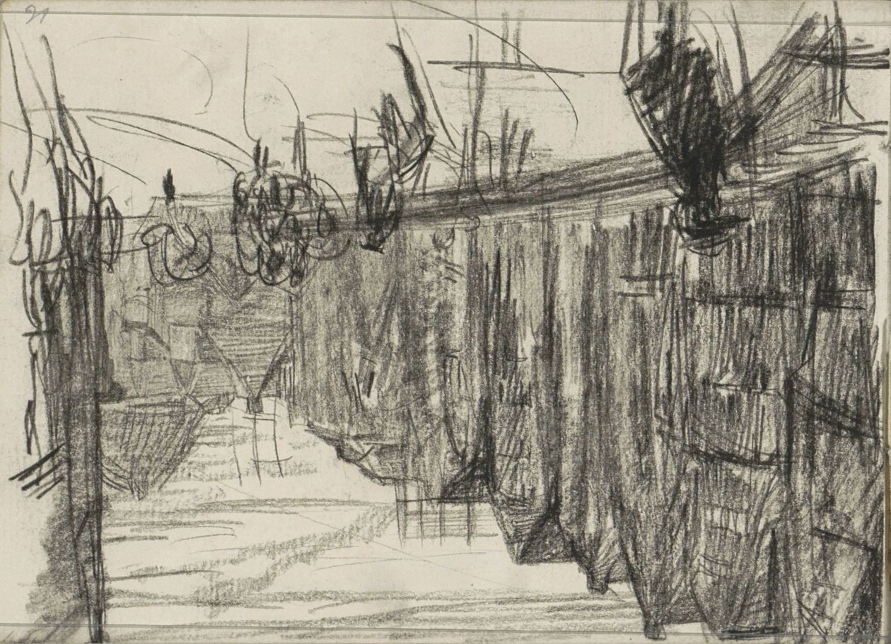 Bybilde med figurer av Isaac Israels
