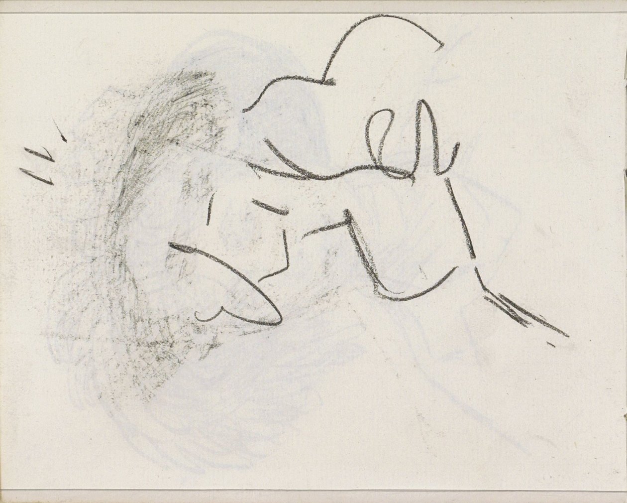 Studie, muligens en figurstudie av Isaac Israels