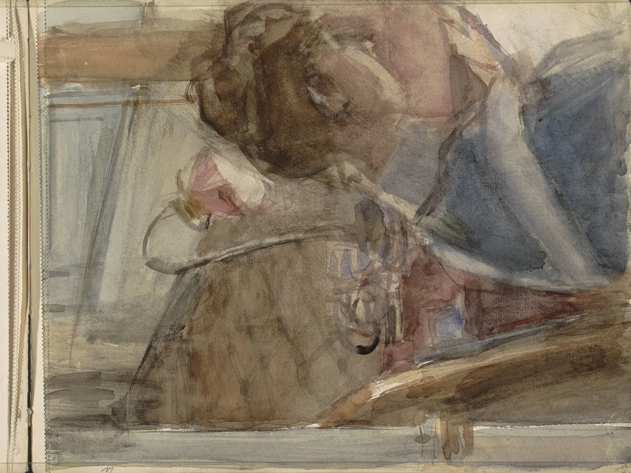 Kvinne ved et bord av Isaac Israels