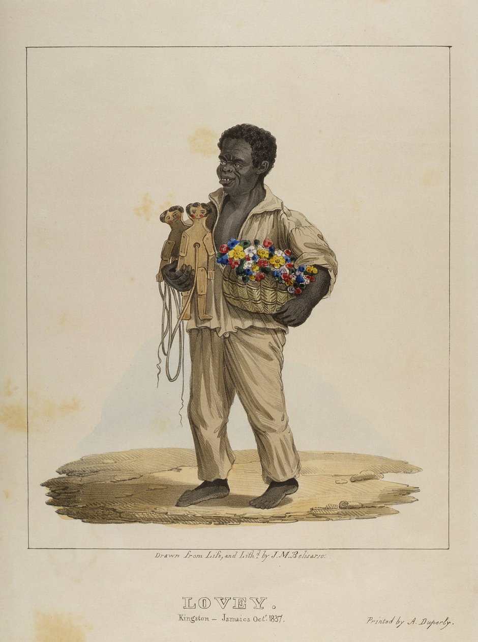 Lovey, plate 8 fra Sketches of Character..., 1838 av Isaac Mendes Belisario