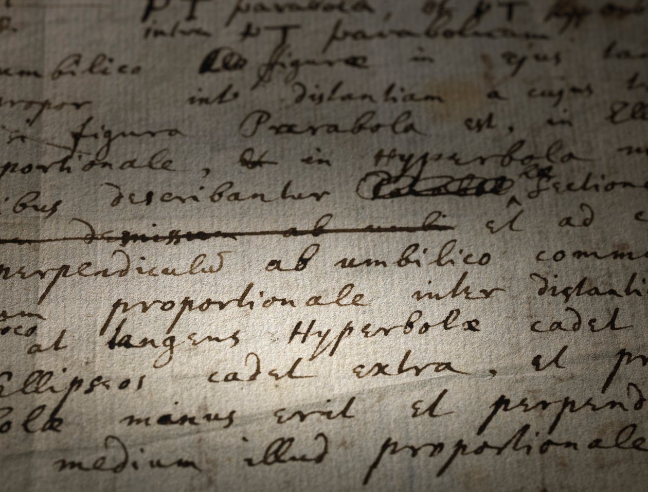 To sider med revisjoner av Principia Mathematica av Isaac Newton