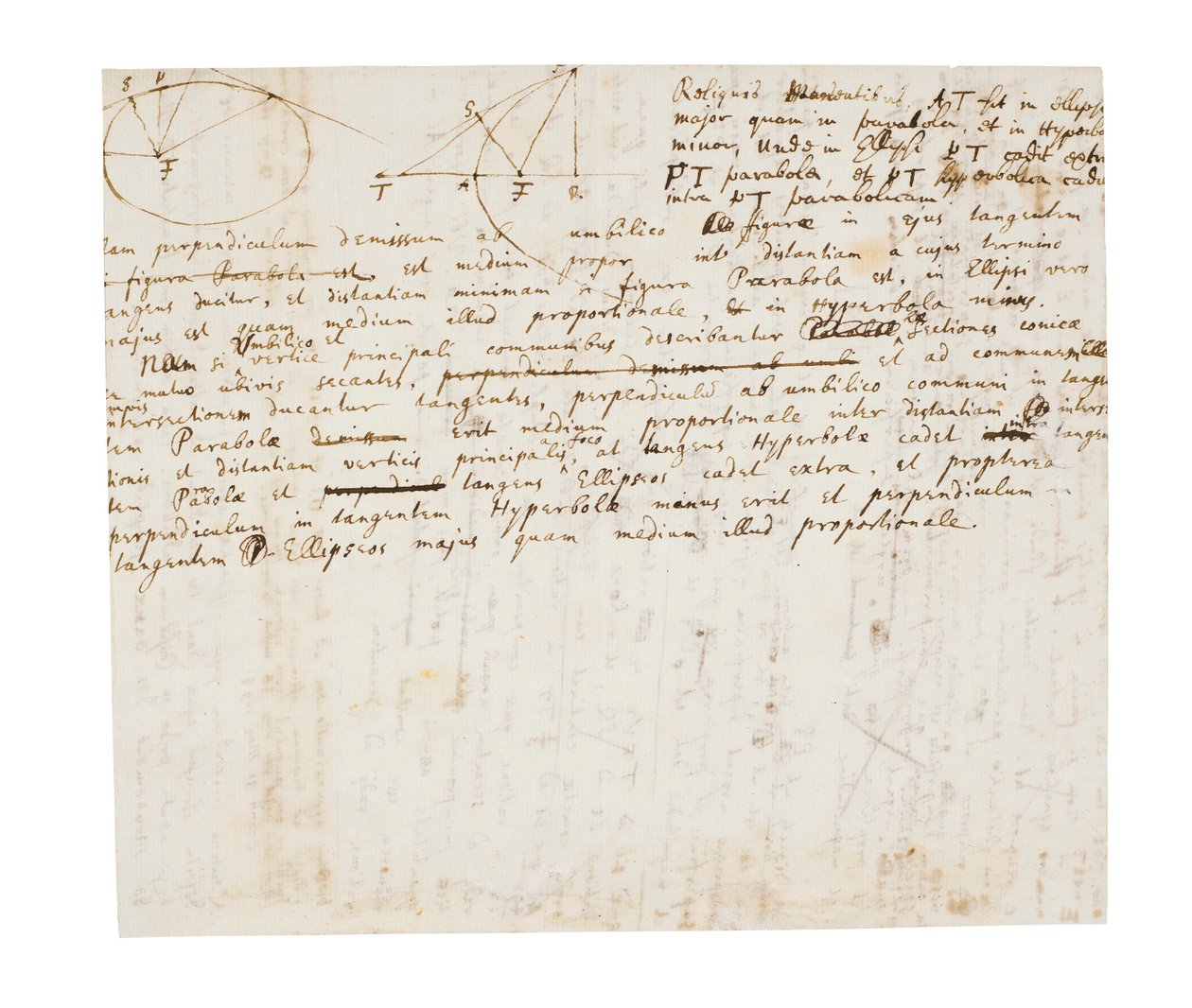 To sider med revisjoner av Principia Mathematica av Isaac Newton