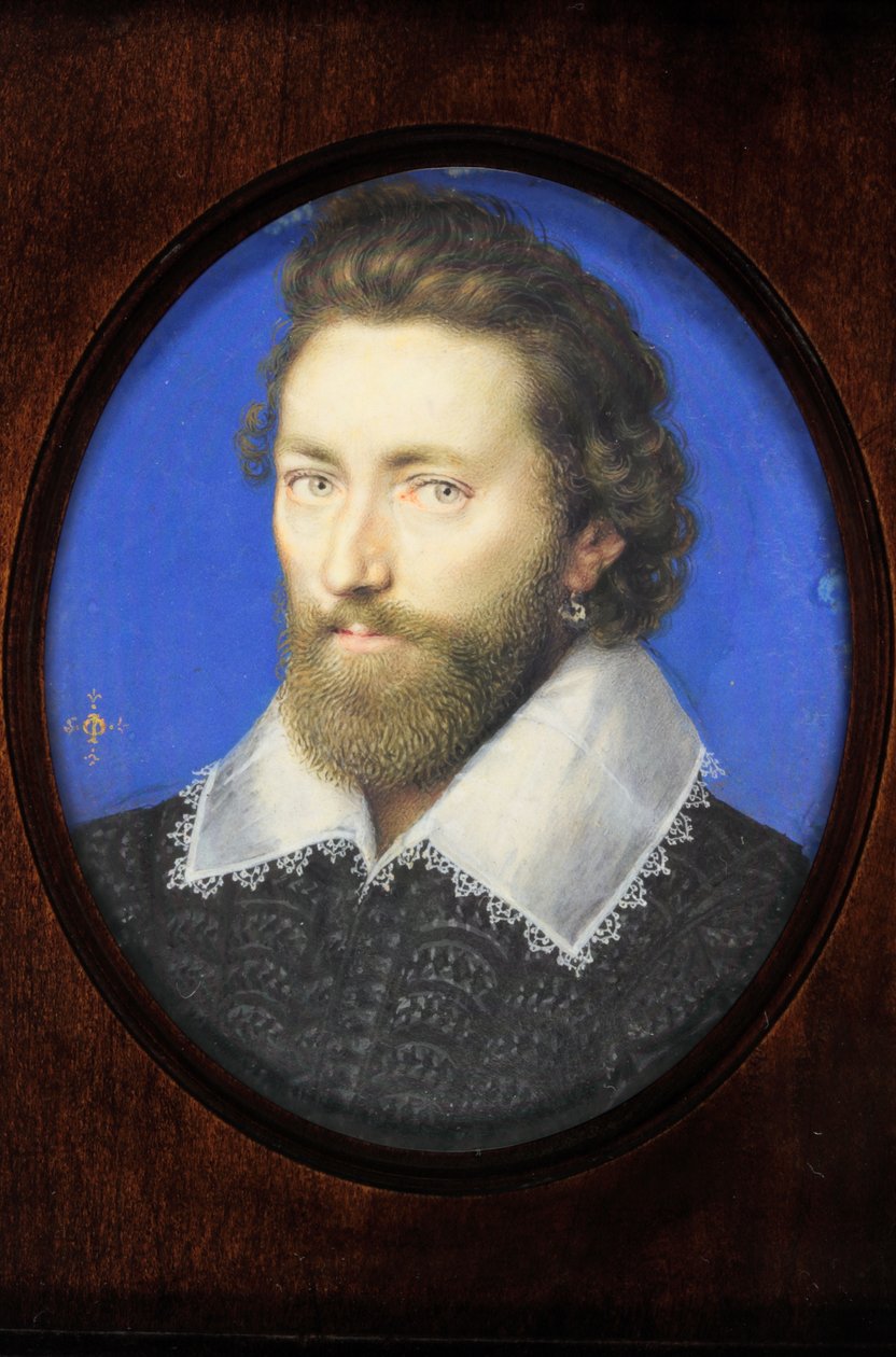 En gentleman tradisjonelt identifisert som Thomas Howard, 2. jarl av Arundel (akvarell på vellum) av Isaac Oliver