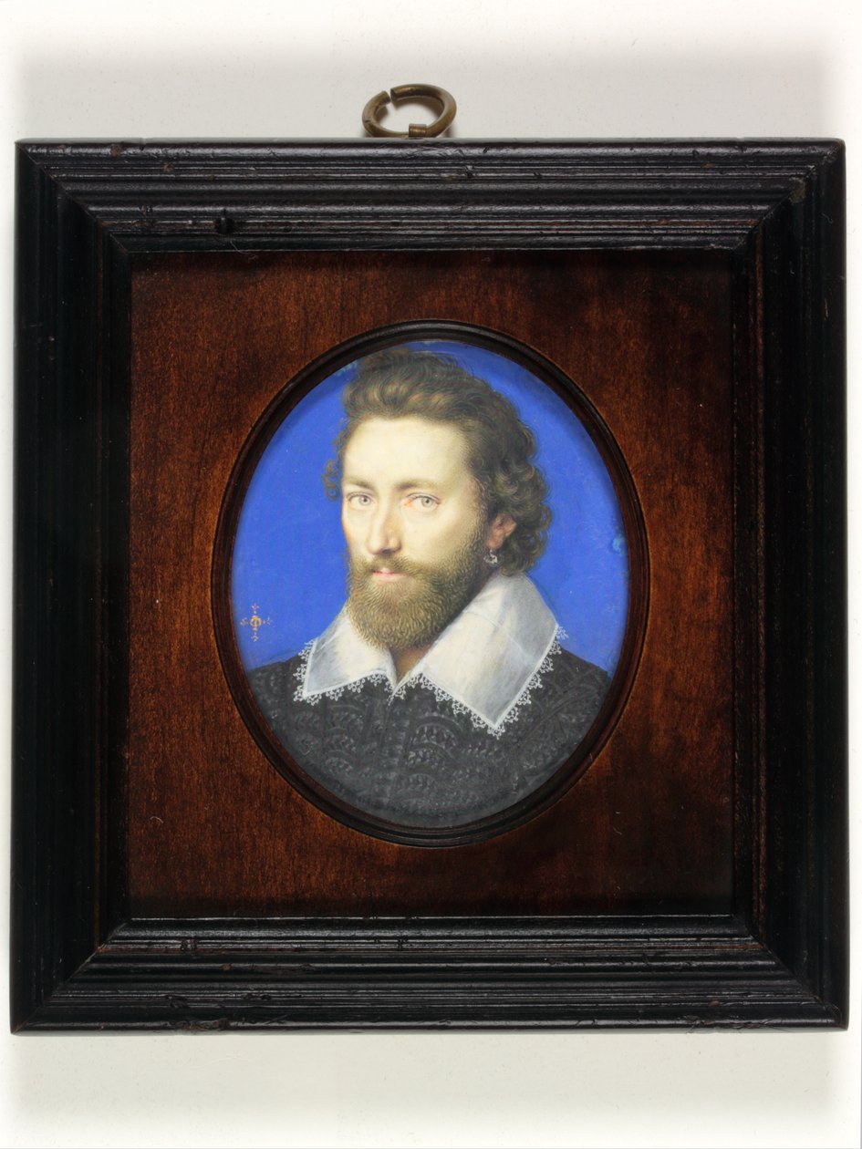 En gentleman tradisjonelt identifisert som Thomas Howard, 2. jarl av Arundel (akvarell på vellum) av Isaac Oliver