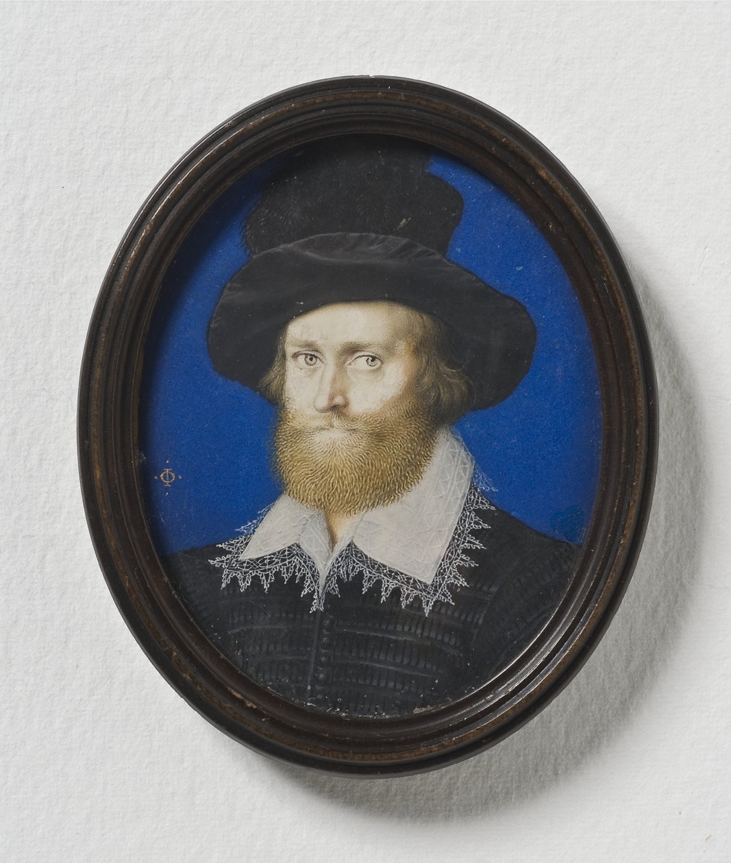 Admiral George Clifford, 3. jarl av Cumberland, ca. 1600 (akvarell på pergament) av Isaac Oliver