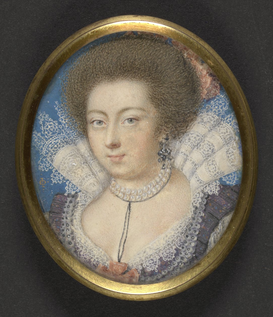 Elizabeth, dronning av Böhmen, ca. 1615 av Isaac Oliver