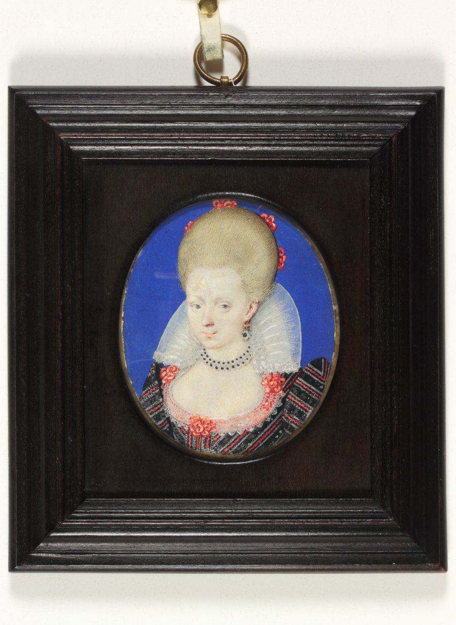 Frances Howard, hertuginne av Lennox og Richmond (akvarell på vellum) av Isaac Oliver