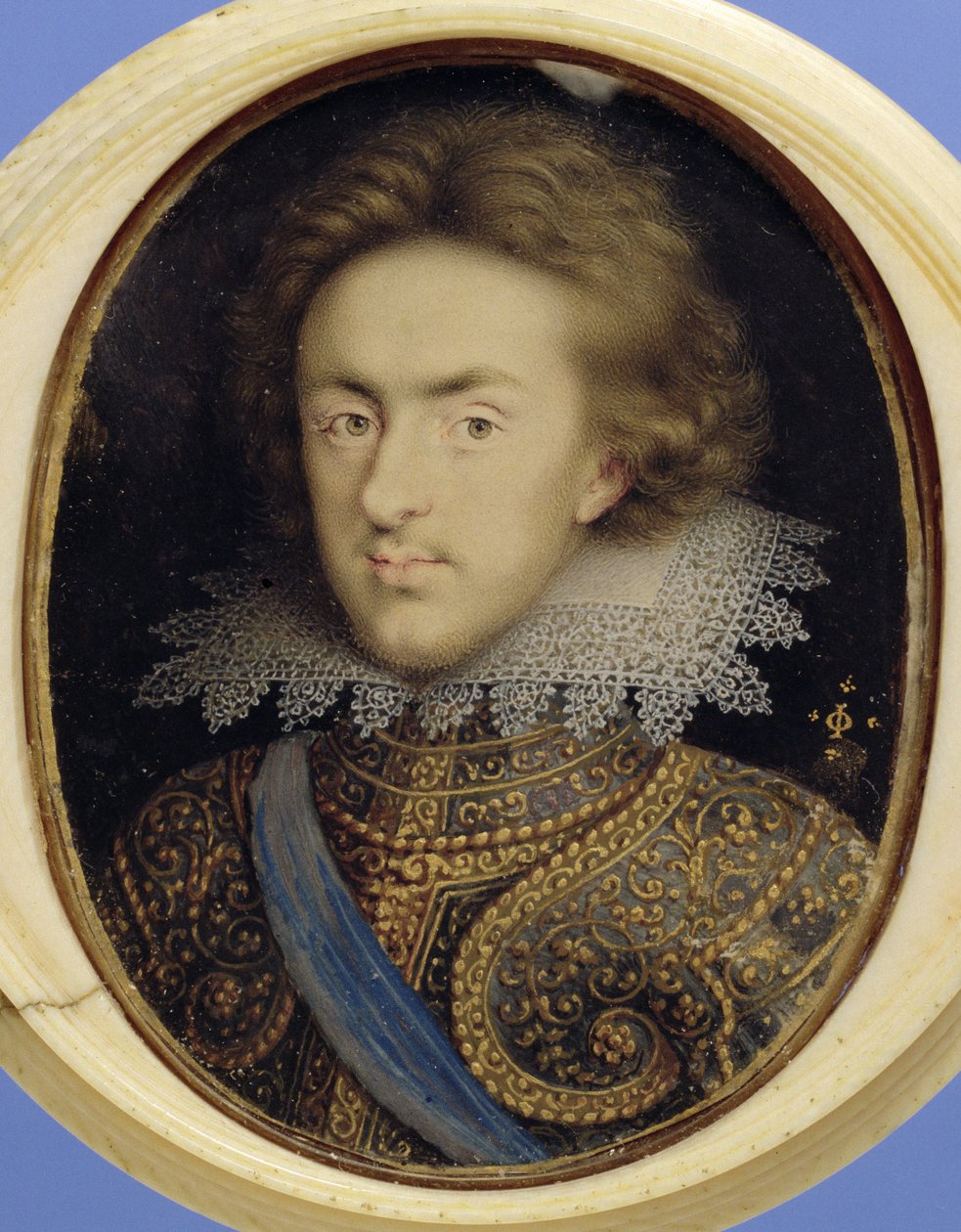 Miniatyrportrett av Henrik (1594–1612), prins av Wales (akvarell på vellum) av Isaac Oliver
