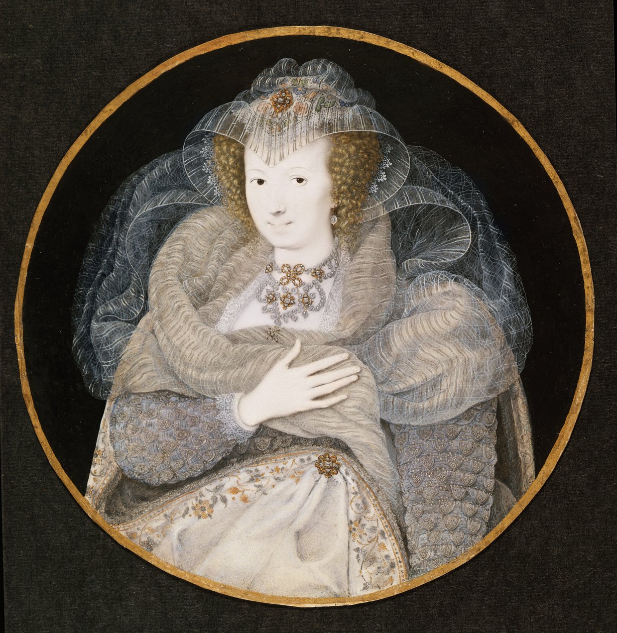 Portrett av Frances, grevinne Howard av Isaac Oliver