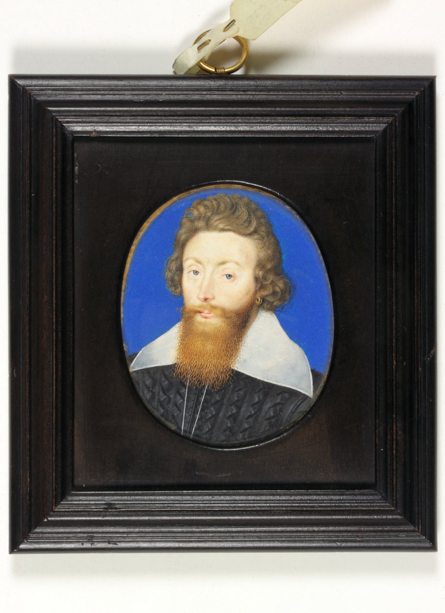 Sir Richard Liveson (Leveson), viseadmiral av England (akvarell på vellum) av Isaac Oliver