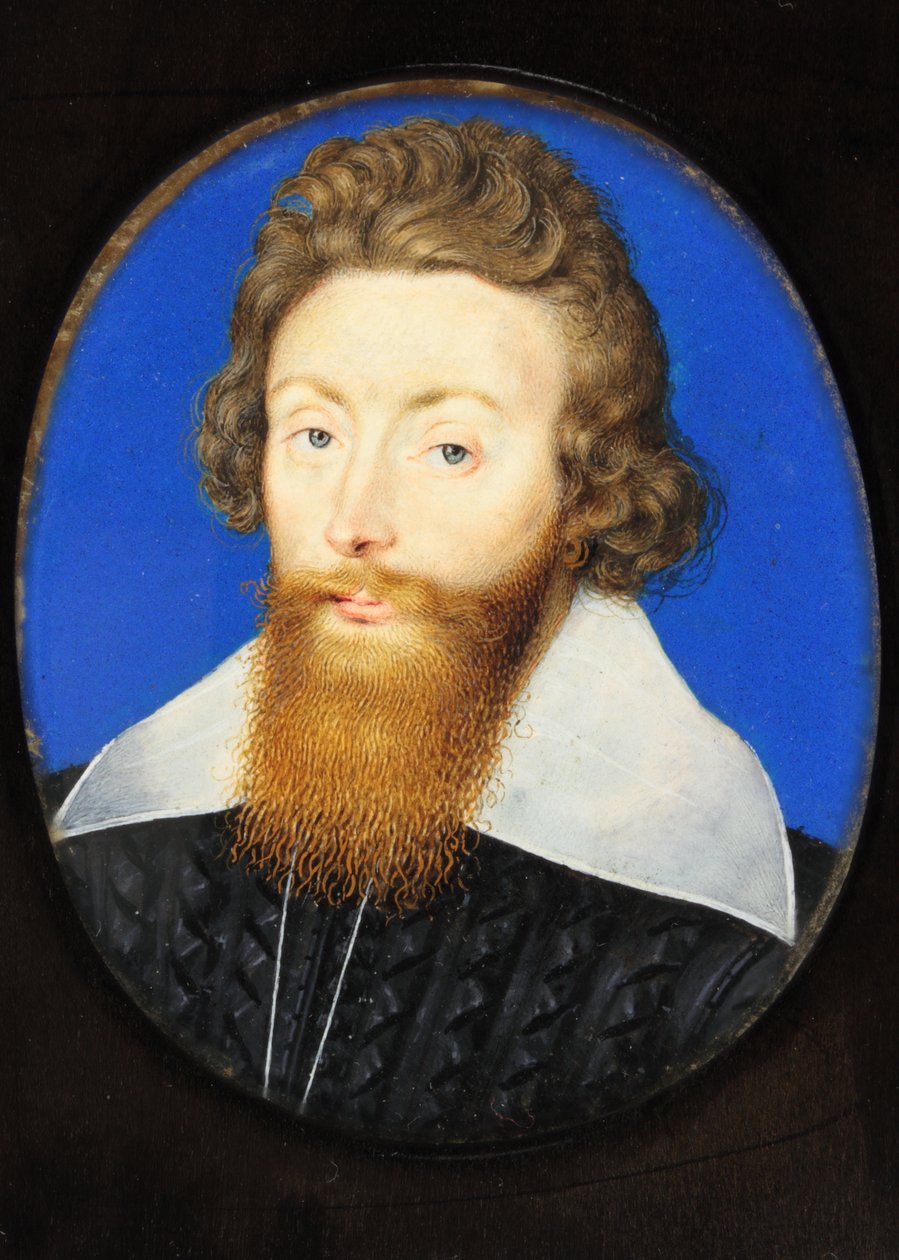Sir Richard Liveson (Leveson), viseadmiral av England (akvarell på vellum) av Isaac Oliver