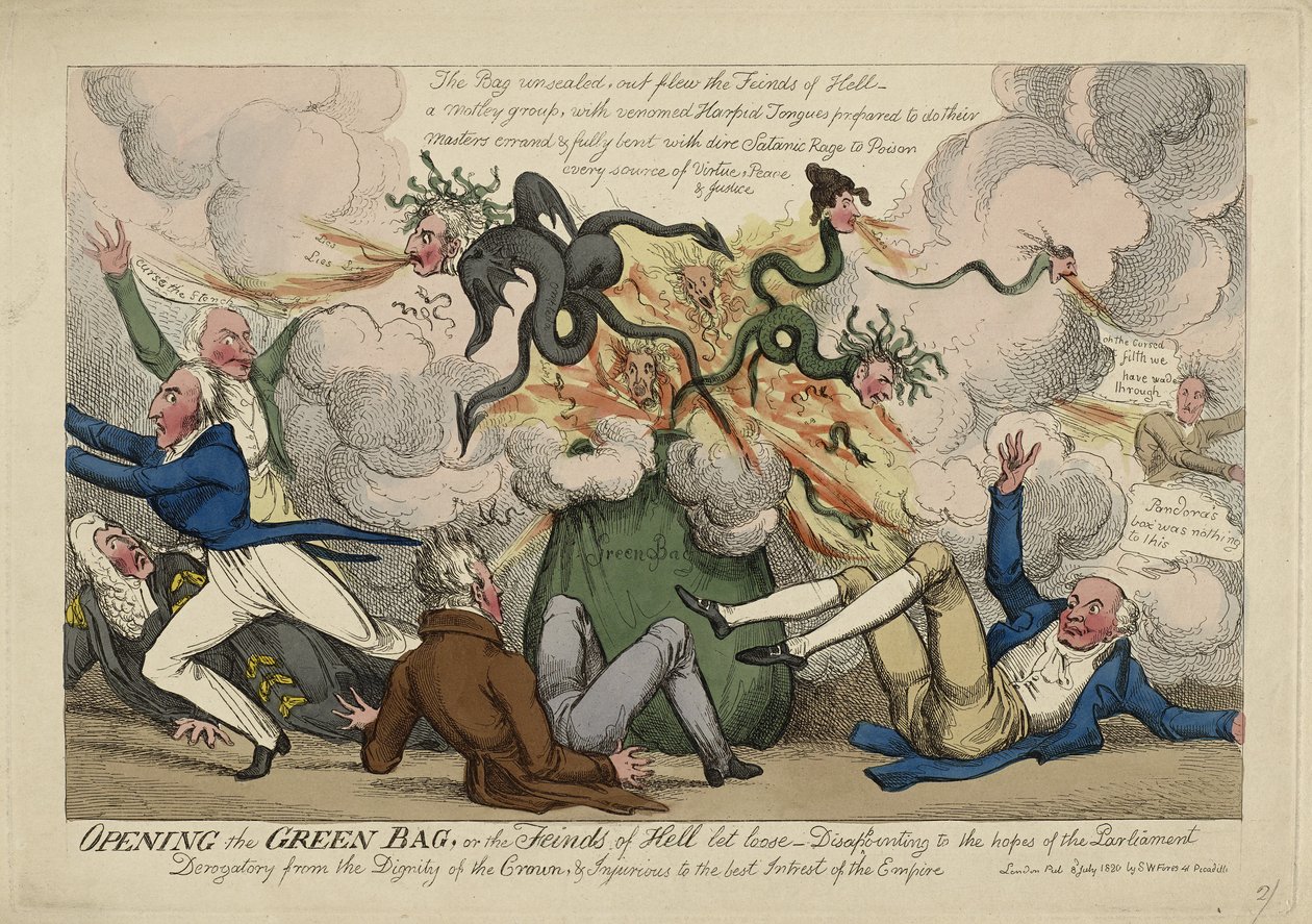 Åpne den grønne posen av Isaac Robert (attr. to) Cruikshank