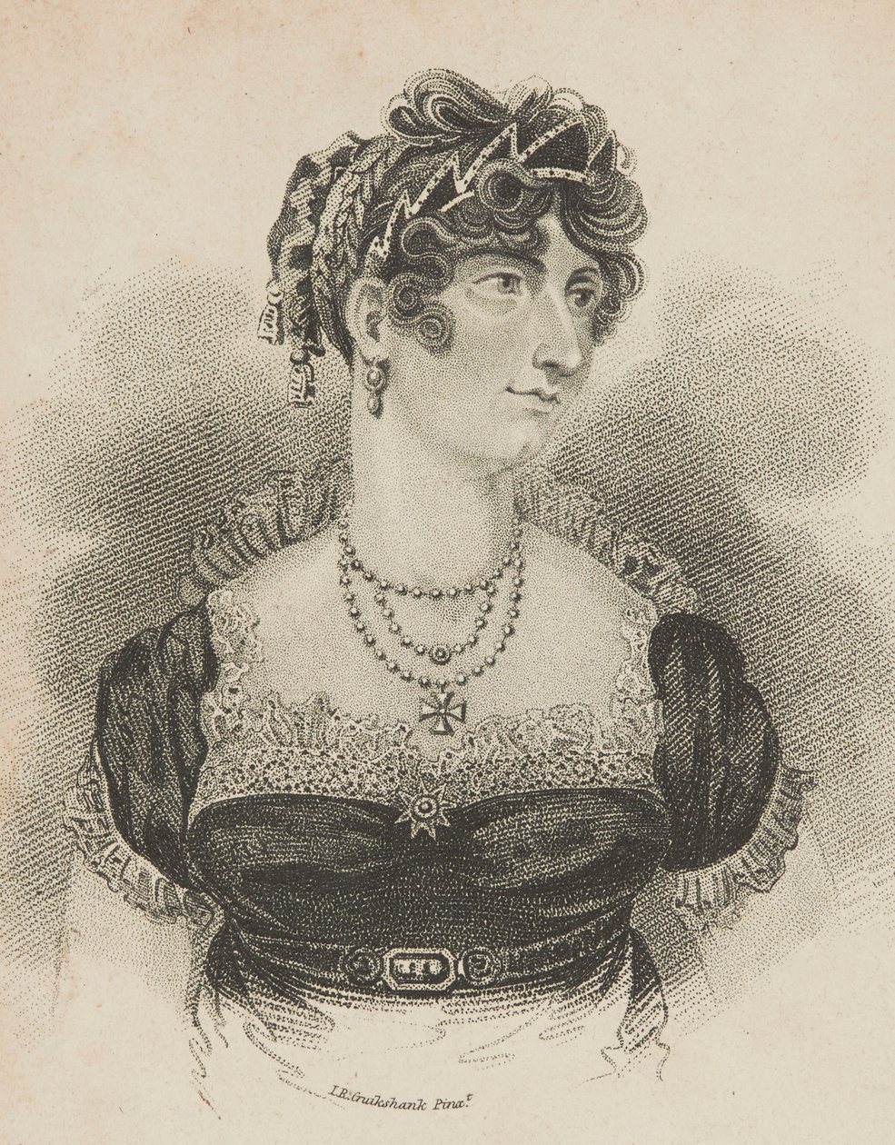 Hennes Kongelige Høyhet Prinsessen av Wales av Isaac Robert Cruikshank