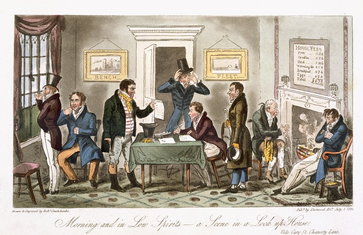 Morning and in Low Spirits - a Scene in a Lock up House, fra 