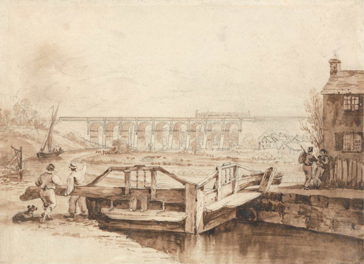 Viadukten over Sankey-kanalen av Isaac Shaw