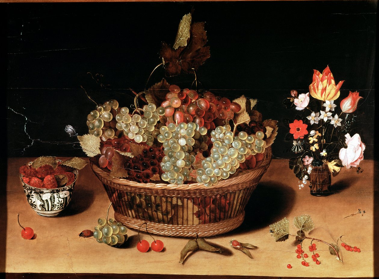 Stilleben med blomster og frukt Maleri av Isaac Soreau (1604-1644) 1600-tallet Torino Galleria Sabauda, inv 758 av Isaac Soreau