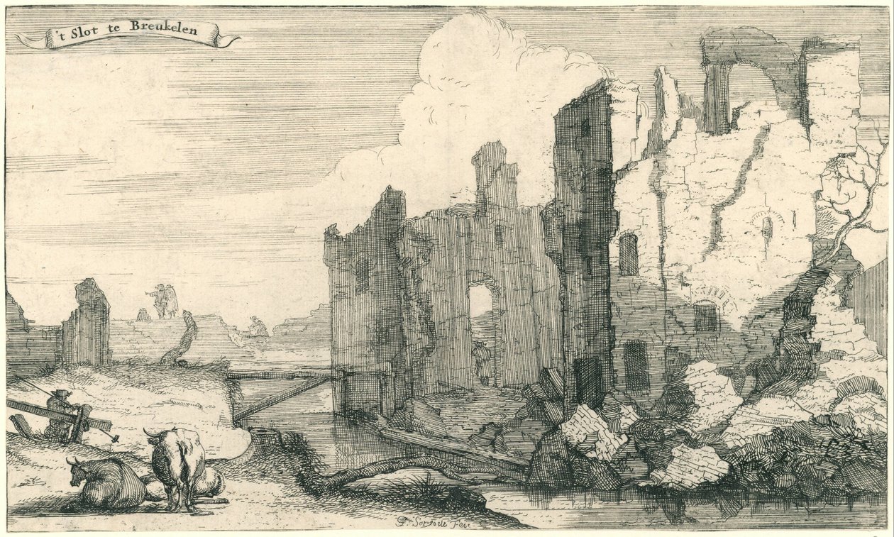 Slottet i Breukelen, ødelagt av franskmennene i 1672 