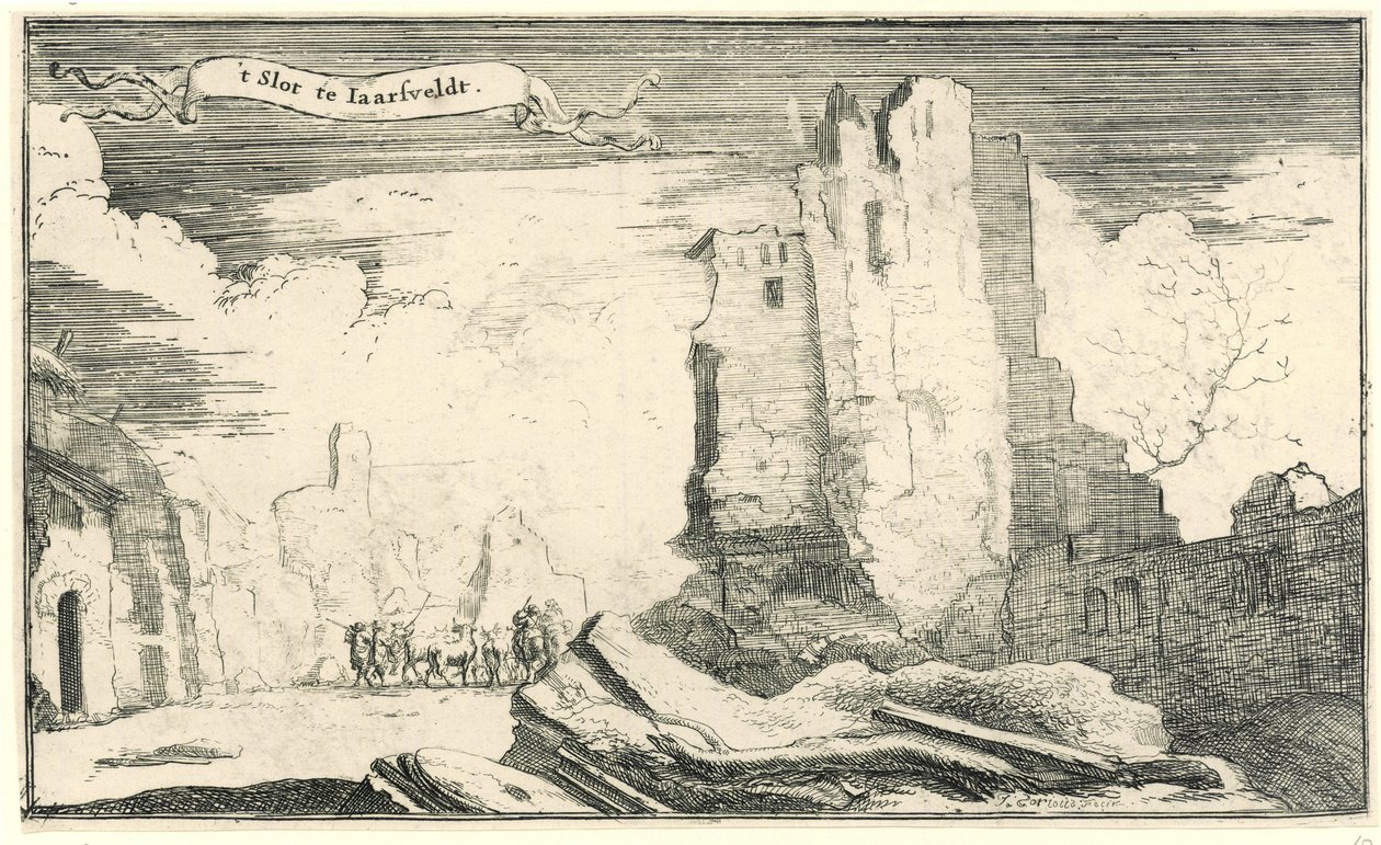 Slottet ved Jaarsveld, ødelagt av franskmennene i 1672 